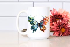 Abstract Vibrant Butterfly PNG Product Image 2