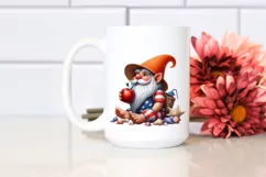 Detailed Gnome Sitting with Beach Wear | Clipart Product Image 2