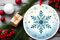 Round Christmass Ornament PNG Product Image 2