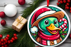 Round Christmass Ornament PNG Product Image 2