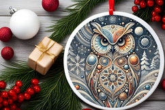 Round Christmass Ornament PNG Product Image 2