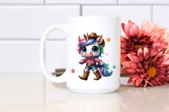 Expressive Baby Unicorn Clipart Product Image 2