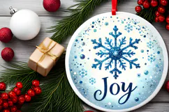 Round Christmass Ornament PNG Product Image 2