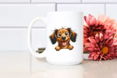 Funny Dachshund, Popping Eyes | Sublimation | Clipart Product Image 2