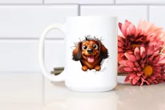 Funny Dachshund, Popping Eyes | Sublimation | Clipart Product Image 2