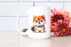 Colorful Watercolor Shiba Inu | Sublimation | Clipart Product Image 2