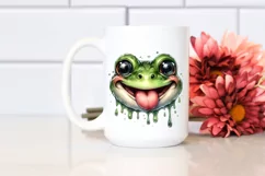 Funny Frog Tongue Out | Sublimation Clipart Product Image 2