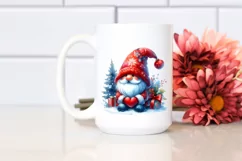 Washed Vibrant Christmas Gnome PNG Product Image 2