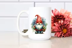 Washed Vibrant Christmas Gnome PNG Product Image 2