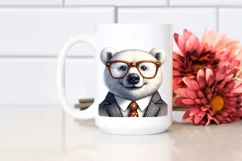 Detailed Watercolor Funny Cute Polar Bear Retro es Product Image 2