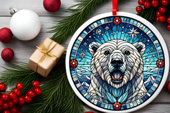 Round Christmass Ornament PNG Product Image 2