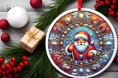 Round Christmass Ornament PNG Product Image 2