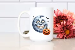 Funny Halloween Moon with Goofy Smile | Sublimation | Product Image 2