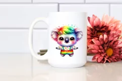 Colorful Cute Baby Koala Clipart Product Image 2