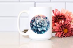 Abstract Shiny Gardenia Watercolor Product Image 2