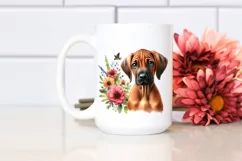 Watercolor Baby Rhodesian Ridgeback Phishing Road Product Image 2