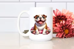 Funny Bulldog, Popping Eyes | Sublimation | Clipart Product Image 2