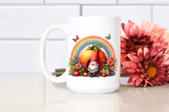 Gnome House with Rainbow and Colorful Flowers Product Image 2