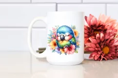 Colorful Cute Baby Macaw Clipart Product Image 2