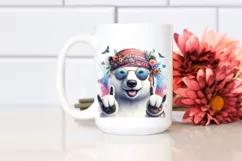 Funny Polar Bear Smiling Rocker Sign | Clipart Product Image 2