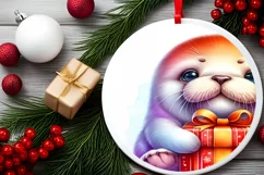Cute Baby Walrus Winter Clothes PNG Product Image 2