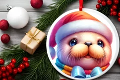 Cute Baby Walrus Winter Clothes PNG Product Image 2