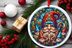 Round Christmas Ornament Sublimation|Clipart Product Image 1
