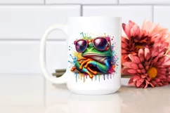 Colorful Quirky Frog Sunglasses | Clipart Product Image 2