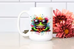 Colorful Quirky Frog Sunglasses | Clipart Product Image 2