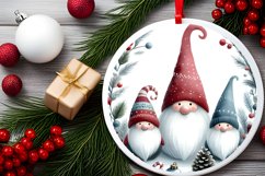 Winter Gnomes Round Ornament PNG Product Image 2