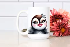 Funny Cute Penguin Rock Sign Clipart Product Image 2