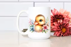Cute Baby Duck with Big Eyes PNG Product Image 2