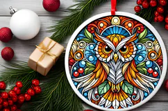 Round Christmass Ornament PNG Product Image 2