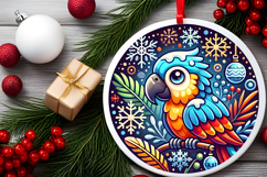 Round Christmass Ornament PNG Product Image 2