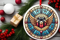 Round Christmas Ornament Sublimation|Clipart Product Image 1