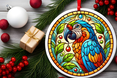 Round Christmass Ornament PNG Product Image 2