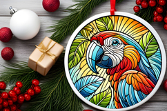 Round Christmass Ornament PNG Product Image 2
