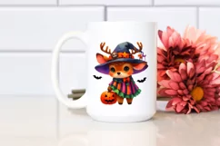 Cute Baby Elk Dressed for Halloween | Sublimation | Clipart Product Image 2