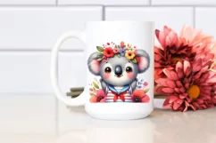 Colorful Baby Koala with Sailor Suit | Clipart Product Image 2