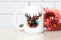 Colorful Quirky Deer Sunglasses | Clipart Product Image 2