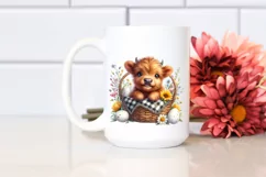 Cute Highland Cow | Sublimation | Clipart Product Image 2