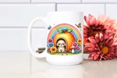 Dog House Rainbow Mushroom | Clipart Product Image 2