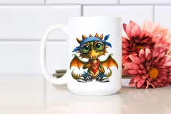 Funny Dragon Portrait with es, Transparent PNG Product Image 2