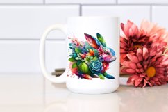 Abstract Vibrant Bunny PNG Product Image 2