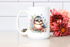 Cute Baby Bird with Big Eyes PNG Product Image 2
