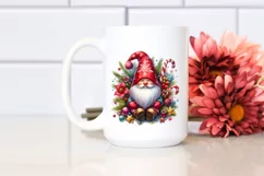 Washed Vibrant Christmas Gnome PNG Product Image 2