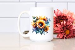 Abstract Vibrant Sunflower | Clipart Product Image 2
