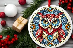 Round Christmas Ornament Sublimation|Clipart Product Image 1