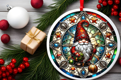 Round Christmass Ornament PNG Product Image 2