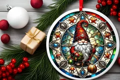 Round Christmas Ornament Sublimation|Clipart Product Image 1